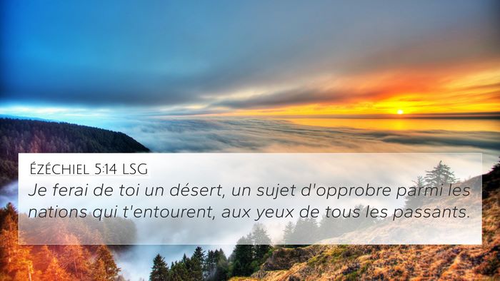 Ézéchiel 5:14 LSG Bible Verse Image