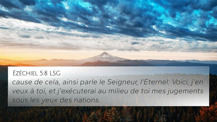 Ézéchiel 5:8 LSG Bible Verse Image