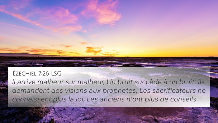Ézéchiel 7:26 LSG Bible Verse Image