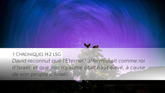 1 Chroniques 14:2 LSG Bible Verse Image