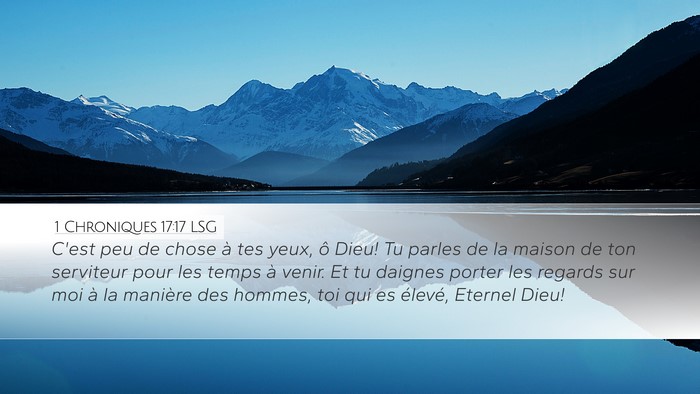 1 Chroniques 17:17 LSG Bible Verse Image
