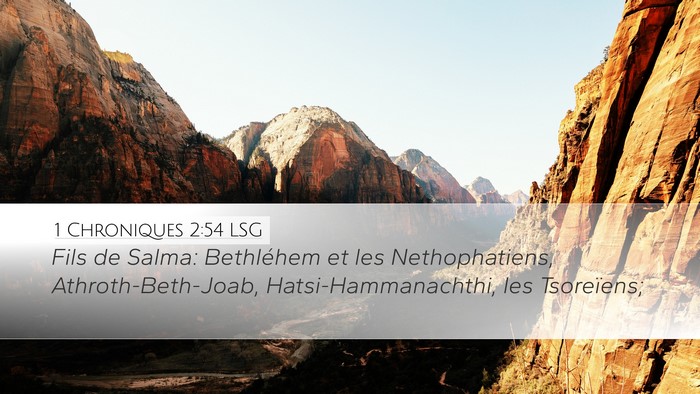 1 Chroniques 2:54 LSG Bible Verse Image