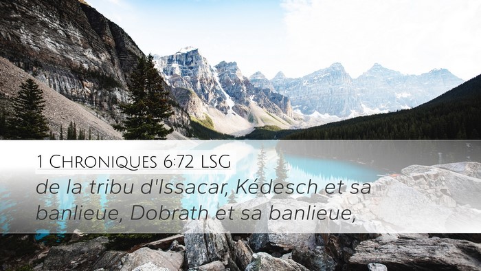 1 Chroniques 6:72 LSG Bible Verse Image