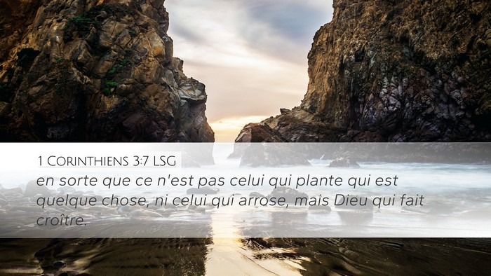 1 Corinthiens 3:7 LSG Bible Verse Image