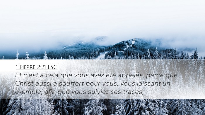 1 Pierre 2:21 LSG Bible Verse Image