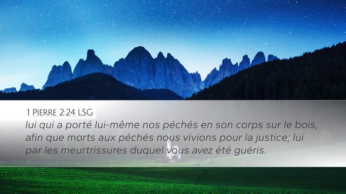 1 Pierre 2:24 LSG Bible Verse Image