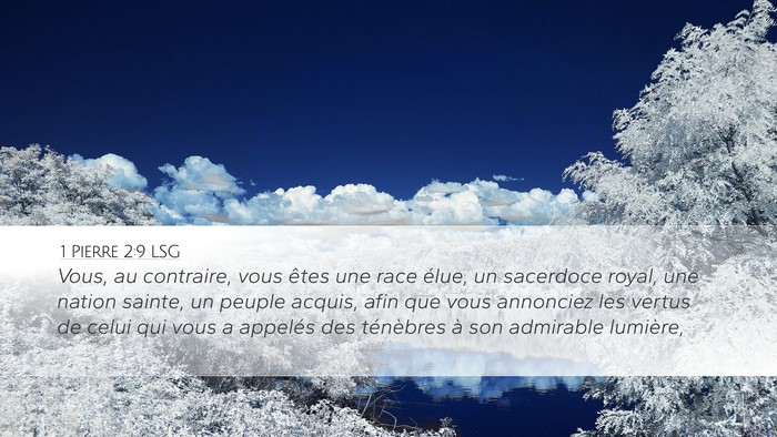 1 Pierre 2:9 LSG Bible Verse Image