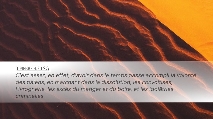 1 Pierre 4:3 LSG Bible Verse Image
