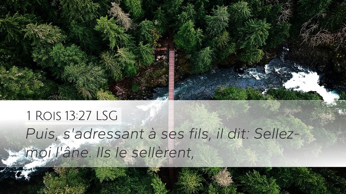 1 Rois 13:27 LSG Bible Verse Image