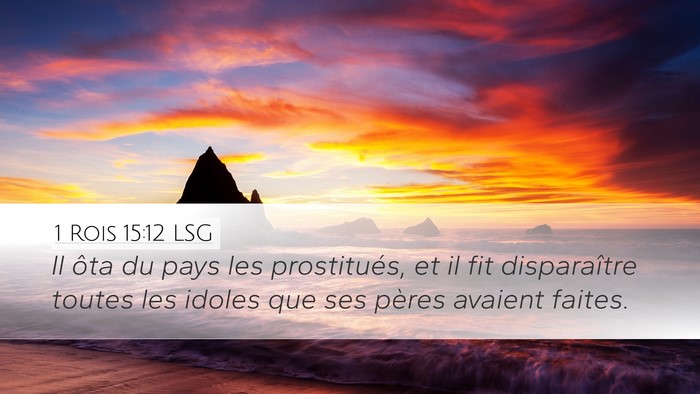 1 Rois 15:12 LSG Bible Verse Image