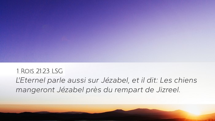 1 Rois 21:23 LSG Bible Verse Image