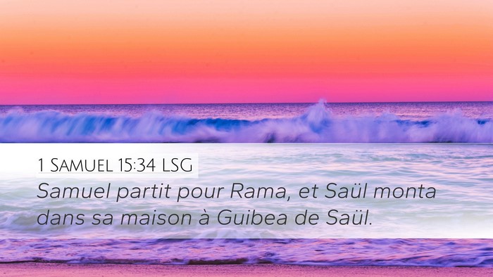 1 Samuel 15:34 LSG Bible Verse Image