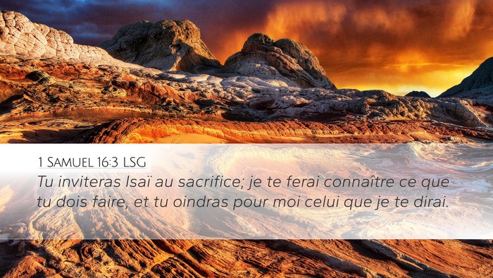 1 Samuel 16:3 LSG Bible Verse Image