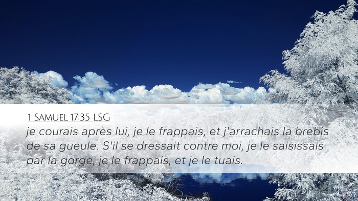 1 Samuel 17:35 LSG Bible Verse Image