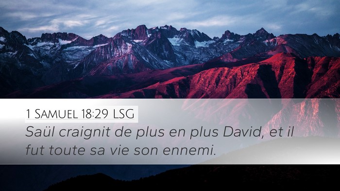 1 Samuel 18:29 LSG Bible Verse Image