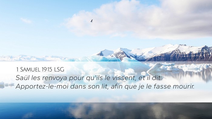 1 Samuel 19:15 LSG Bible Verse Image