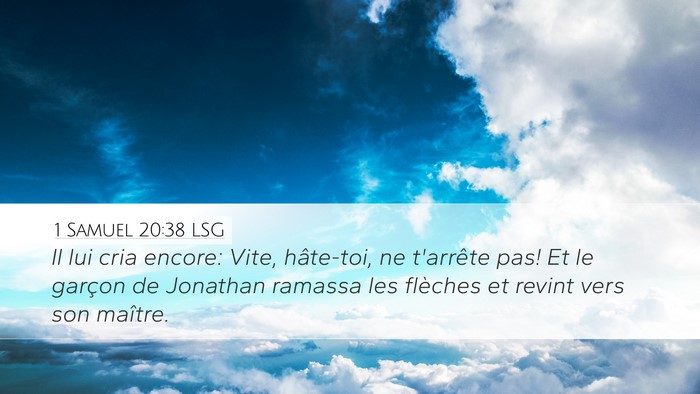 1 Samuel 20:38 LSG Bible Verse Image