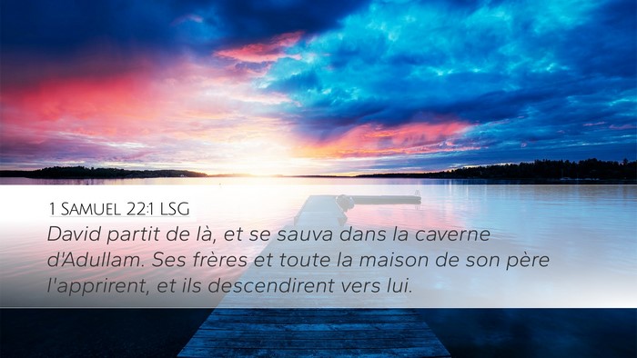 1 Samuel 22:1 LSG Bible Verse Image