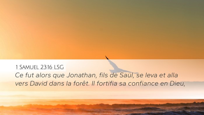 1 Samuel 23:16 LSG Bible Verse Image