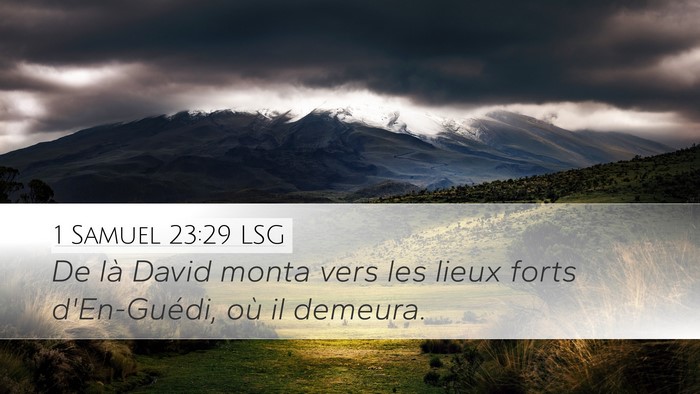 1 Samuel 23:29 LSG Bible Verse Image