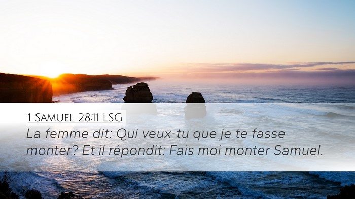 1 Samuel 28:11 LSG Bible Verse Image