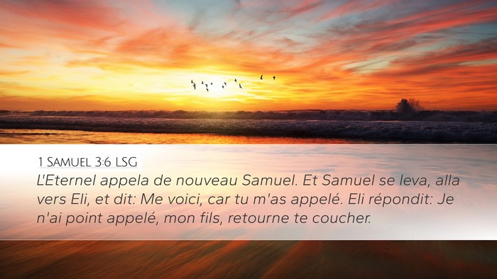 1 Samuel 3:6 LSG Bible Verse Image