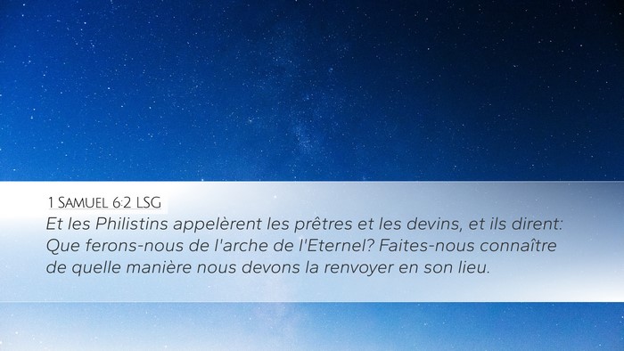 1 Samuel 6:2 LSG Desktop Wallpaper - Et les Philistins appelèrent les prêtres et les - Desktop Bible Verse Wallpaper