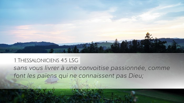 1 Thessaloniciens 4:5 LSG Bible Verse Image