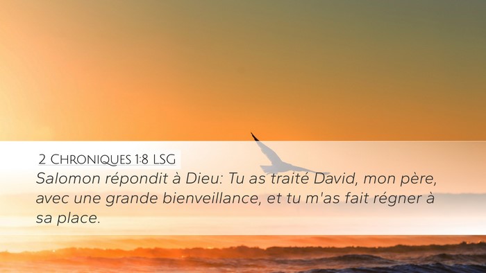2 Chroniques 1:8 LSG Bible Verse Image