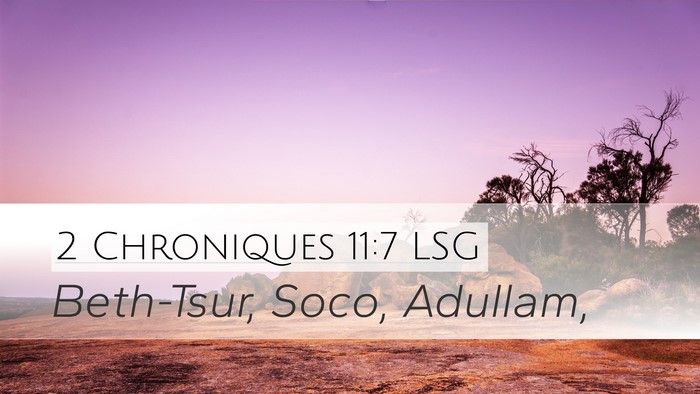 2 Chroniques 11:7 LSG Bible Verse Image