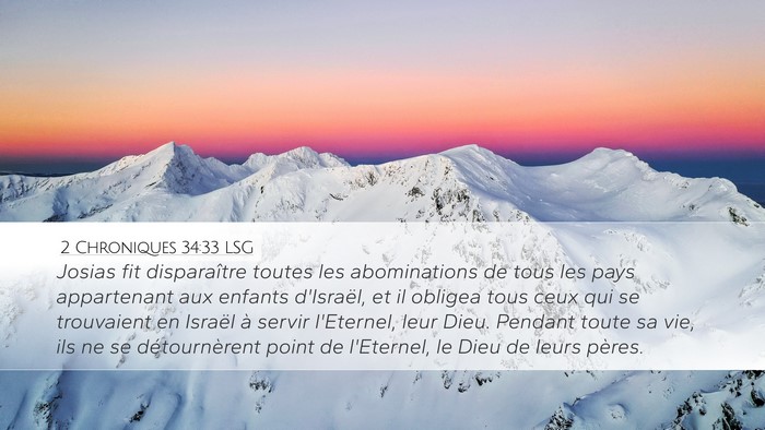 2 Chroniques 34:33 LSG Bible Verse Image
