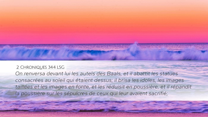 2 Chroniques 34:4 LSG Bible Verse Image