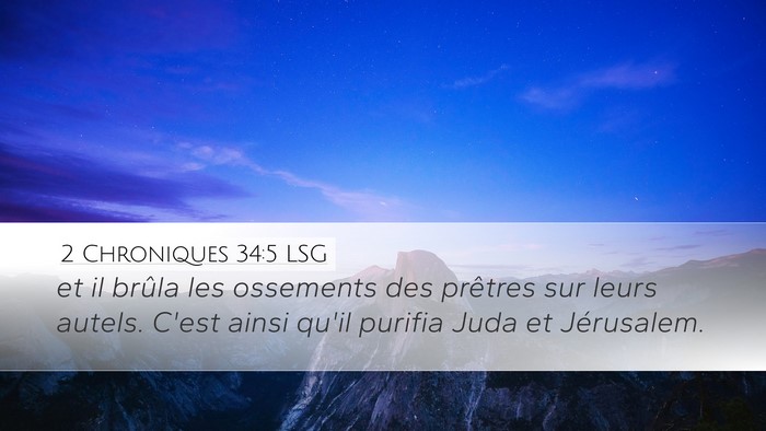 2 Chroniques 34:5 LSG Bible Verse Image