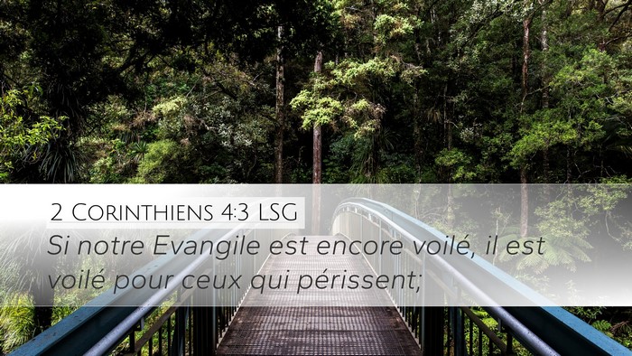 2 Corinthiens 4:3 LSG Bible Verse Image