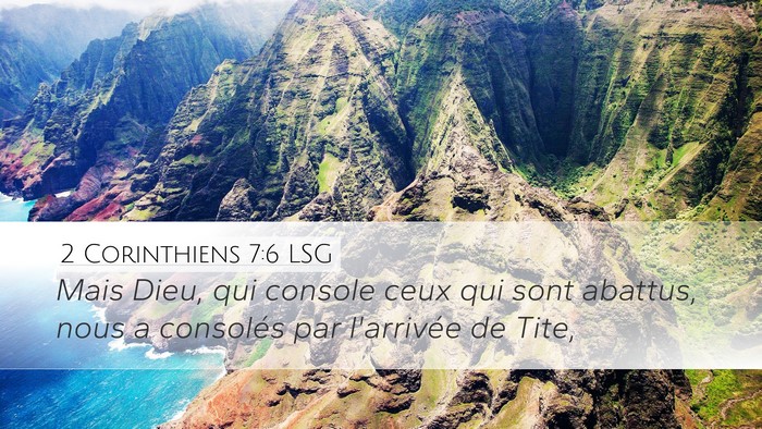 2 Corinthiens 7:6 LSG Bible Verse Image