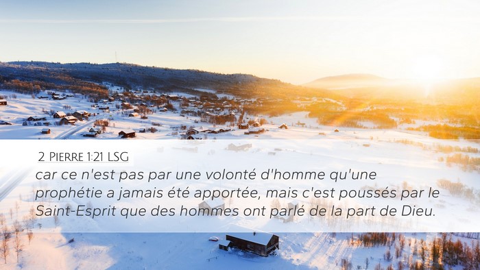2 Pierre 1:21 LSG Bible Verse Image