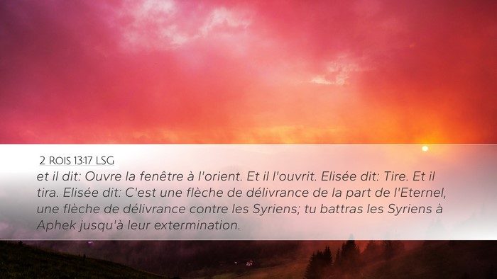 2 Rois 13:17 LSG Bible Verse Image