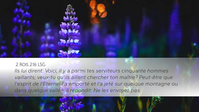 2 Rois 2:16 LSG Bible Verse Image