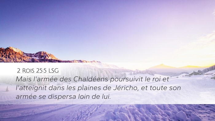 2 Rois 25:5 LSG Bible Verse Image