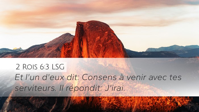 2 Rois 6:3 LSG Bible Verse Image