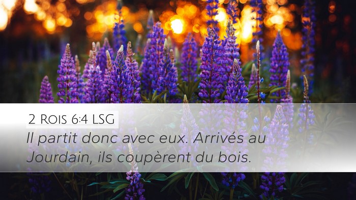 2 Rois 6:4 LSG Desktop Wallpaper - Il partit donc avec eux. Arrivés au Jourdain, - Desktop Bible Verse Wallpaper