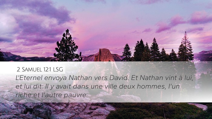 2 Samuel 12:1 LSG Bible Verse Image