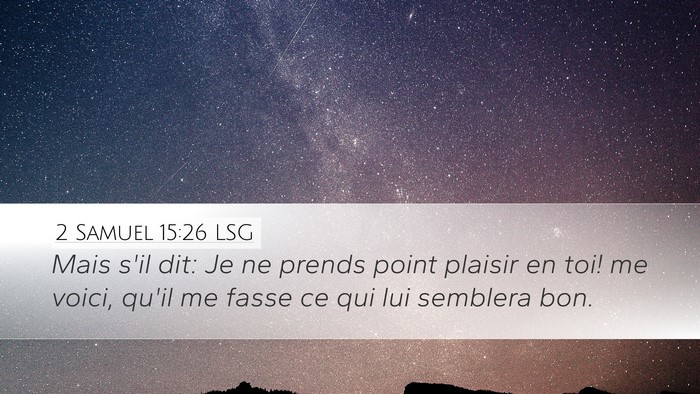 2 Samuel 15:26 LSG Bible Verse Image