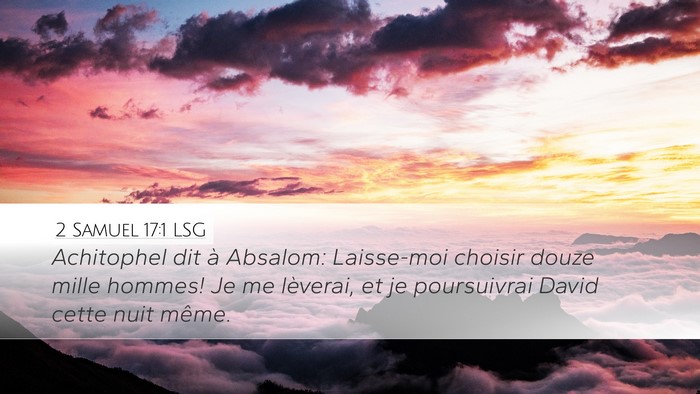 2 Samuel 17:1 LSG Bible Verse Image