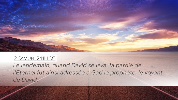 2 Samuel 24:11 LSG Bible Verse Image