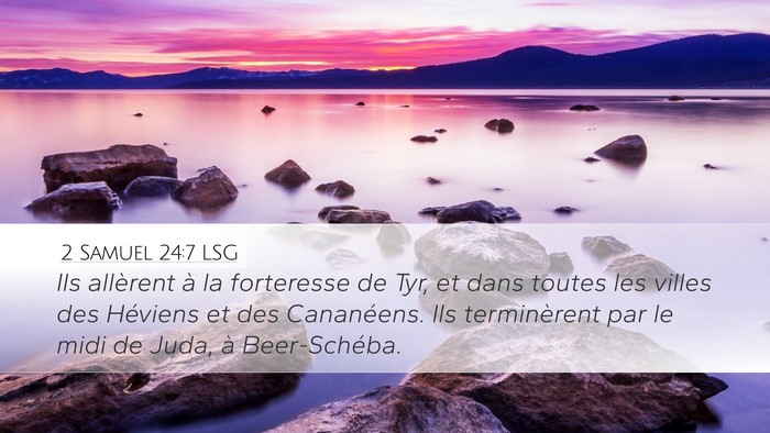 2 Samuel 24:7 LSG Bible Verse Image