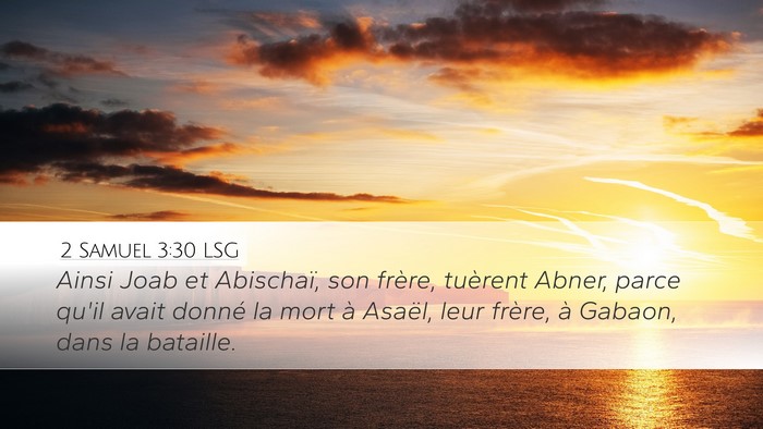 2 Samuel 3:30 LSG Bible Verse Image