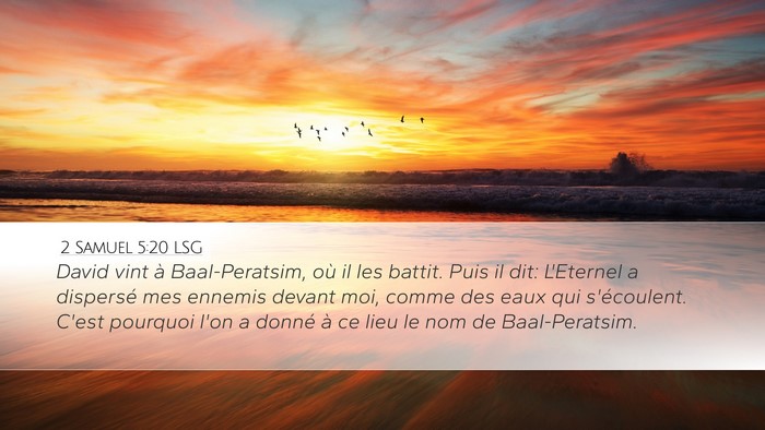 2 Samuel 5:20 LSG Bible Verse Image