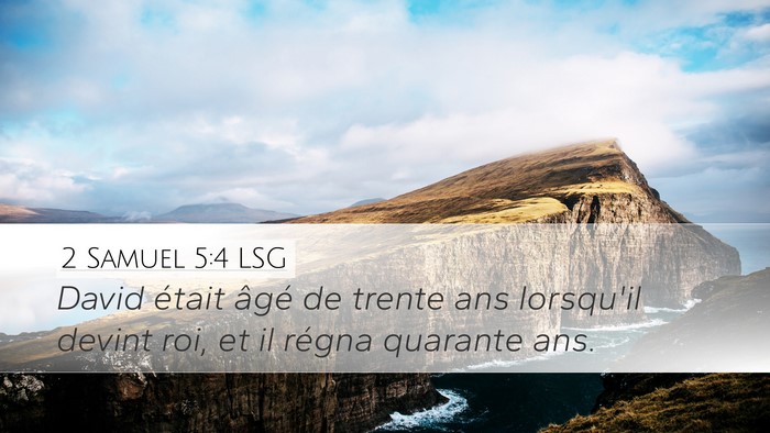 2 Samuel 5:4 LSG Bible Verse Image