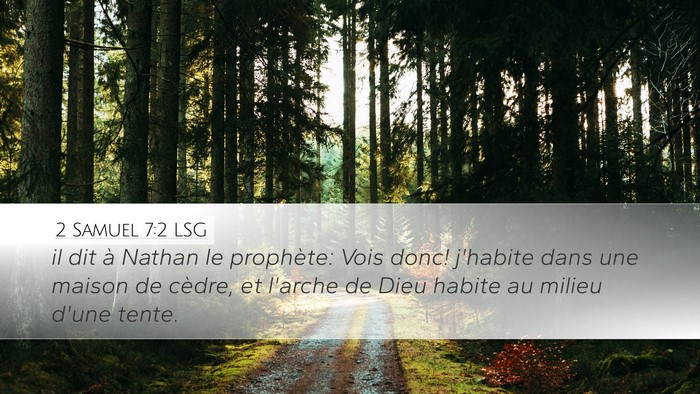 2 Samuel 7:2 LSG Bible Verse Image